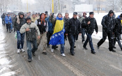 Hırvatistan Sınırına Yürüyen Eylemciler Evlerine Döndü