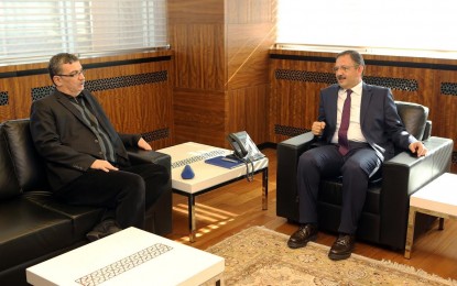 Şanlıurfa Büyükşehir Belediye Başkanı Güvenç, Başkan Özhaseki’yi Ziyaret Etti