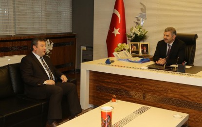 Talas Belediye Başkanı Palancıoğlu’ndan Başkan Çelik’e Hayırlı Olsun Ziyareti “