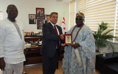 Gazimağusa Belediye Başkanı İsmail Arter  Nijerya dan Gelen Oodua İlerici Birliği’ni Kabul Etti