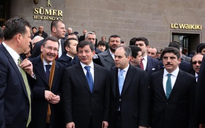 Başkan Gökçek Başbakan Davutoğlu’na  Uulus  Projesi’ni Anlattı