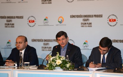GAP Eylem Planı (2014-2018) Başbakan   Ahmet Davutoğlu Tarafından Mardin’de Açıklandı