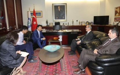 Kırgız Cumhuriyeti Ankara Büyükelçisinden Büyükerşen’e Ziyaret