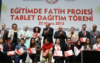 Cumhurbaşkanı Erdoğan, Fatih Projesi Tablet Dağıtım Törenine Katıldı