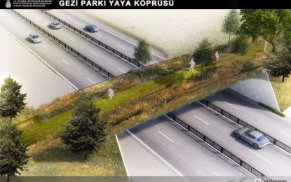 Gezi Parkı ile Maçka Demokrasi Parkı arasına ekolojik yaya köprüsü böyle olacak