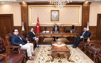 Goodyear Türkiye Genel Müdürü Mahmut Sarıoğlu, Vali Aksoy’u Ziyaret Etti