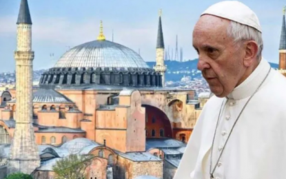 Papa’dan Ayasofya açıklaması! Çok acı verici