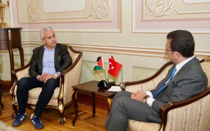 İBB Başkanı Ekrem İmamoğlu, Ramallah Belediye Başkanı Issa Raja Kassis’i misafir etti