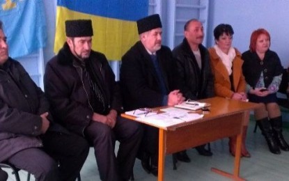 Çubarov, Geniçesk bölgesi Kırım Tatarlarıyla görüştü