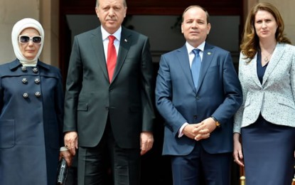 Cumhurbaşkanı Erdoğan, Arnavutluk Cumhurbaşkanlığı Sarayı’nda