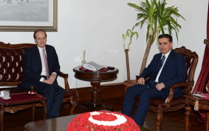 Fransa’nın Ankara Büyükelçisi Ercan Topaca”yı ziyaret etti